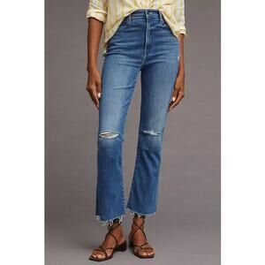 Mother The Hustler Ankle Fray Understudy Teaming Up Cotton Jeans 25
